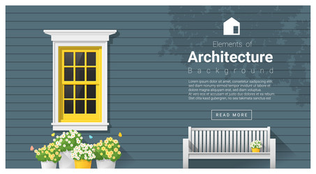 Architectural Window Background vector image