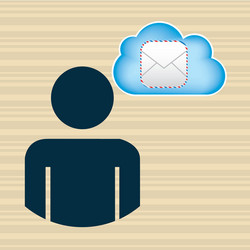cloud computing design vector image