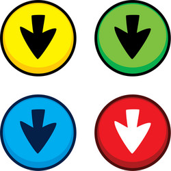 color game asset menu icon button vector image