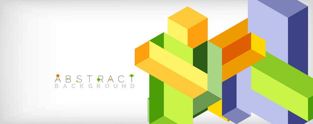 Abstract background 3d cubes cubic elements vector