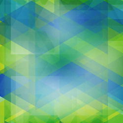 abstract geometric shape from color triangles vector image