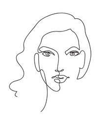 beautyfull girl face attractive young woman Vector Image