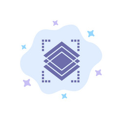 layers object layer server blue icon on abstract vector image