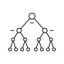 support machine svm algorithm line icon vector image