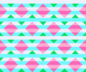 multicolored rhombuses seamless pattern in retro vector image
