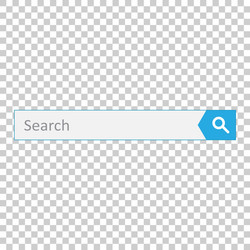 search bar field interface element with vector image