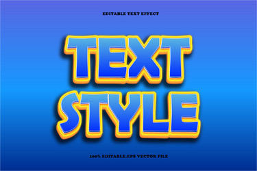 text style editable effect 3d emboss vector image