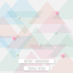 abstract triangle pattern background for business vector image