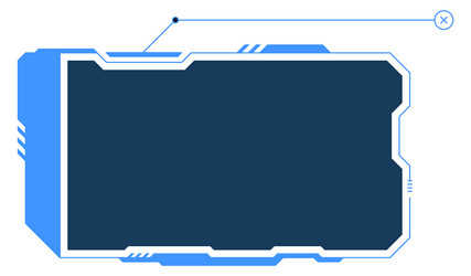 infographic display text frame in futuristic vector image