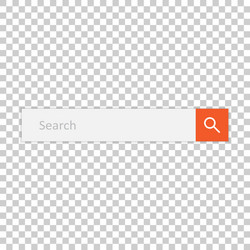 Search bar field interface element with vector