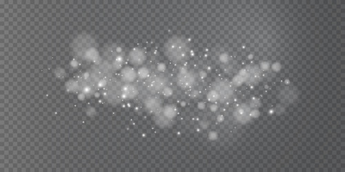 shining bokeh isolated on transparent background vector image