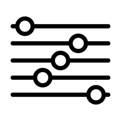 adjustment parameters icon settings filter button vector image
