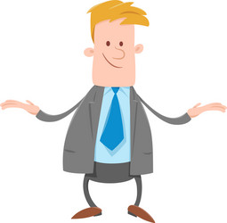 funny businessman cartoon character vector