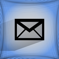 mail envelope flat modern web design vector image