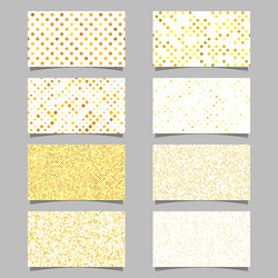 abstract dot pattern card background template set vector image