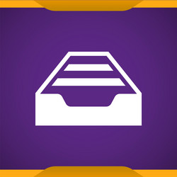 drawer icon for web and mobile vector