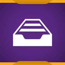 Drawer icon for web and mobile vector