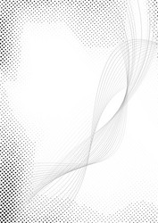 modern halftone swoosh speed abstract lines vector image