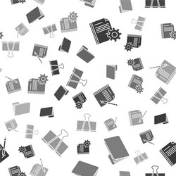 set document settings with gears folder vector image