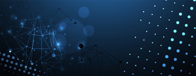 template for science and technology presentation vector image