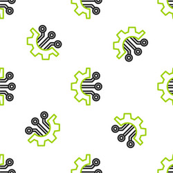 line algorithm icon isolated seamless pattern vector image