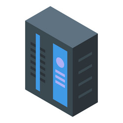 data center server providing cloud computing vector image