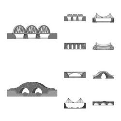 isolated object of design and construct icon set vector image