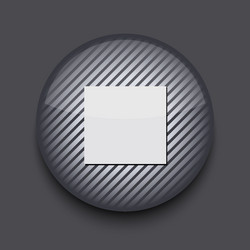 App circle striped icon on gray background eps10 vector