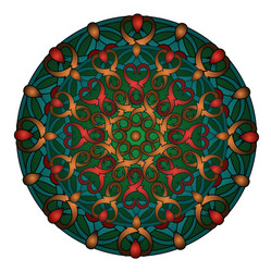 decorative design element with a circular vector image