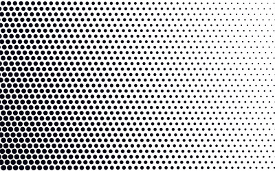 comic halftone pattern pop art gradient with dots vector image
