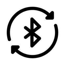 constant data transfer using bluetooth vector image