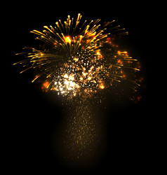 Festive christmas grandiose firework explode vector