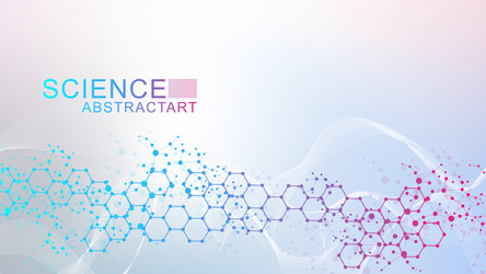 Molecular Structure - Science Background vector