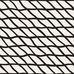 Black and White Grid Lattice Pattern vector image