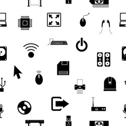 computer seamless pattern background icon vector image