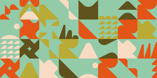 Geometric abstract elements design vector