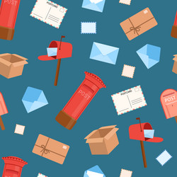 seamless watercolor pattern with open and closed vector image