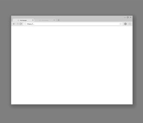 Browser mockup web window screen internet empty vector