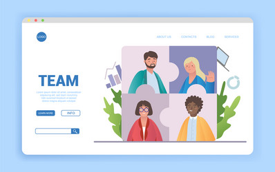 Concepts recruiting team teamwork vector