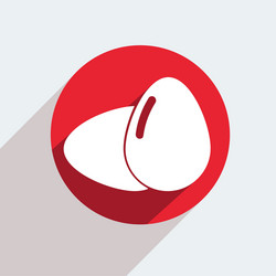 red circle icon on gray background eps10 vector