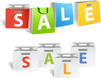 Sale promo banners isolated on white vector