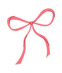 tied string bow design element vector image