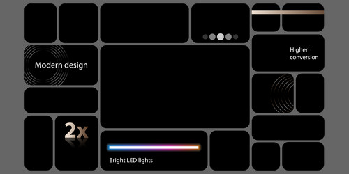graphic dashboard for tech product presentation vector image