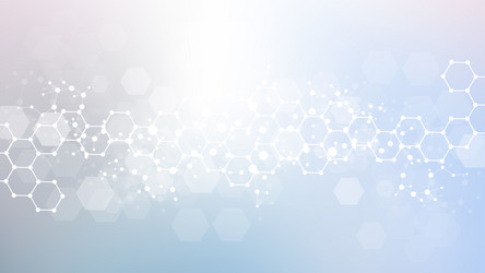 modern abstract molecules structure for science vector