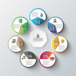 Circular Data Visualization vector image