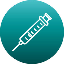 isolated injection block gradient style icon vector image
