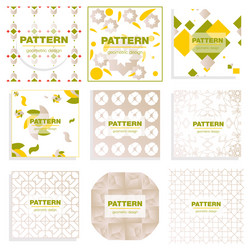 patterns set distress texture grunge design vector