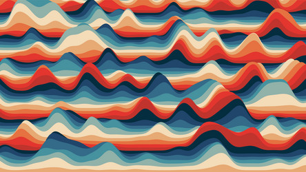 Retro reddish stripes colorful distorted backdrop vector