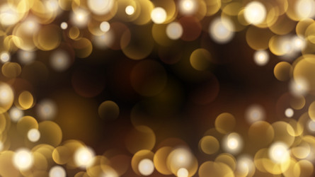 Black background with gold bokeh Royalty Free Vector Image