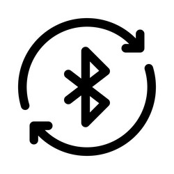 constant data transfer using bluetooth vector image